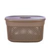Корзина для хранения с крышкой OSLO 6л шоколадный мокко