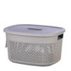 Корзина для хранения с крышкой OSLO 6л серый шторм