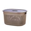 Корзина для хранения с крышкой OSLO 18л шоколадный мокко