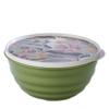 Миска "Latina" 1,1л с крышкой с декором (зеленый)