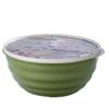 Миска "Latina" 3,2л с крышкой с декором (зеленый)