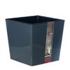 Горшок для цветов InGreen London CUBE 250 х 250 мм, 11,6 л c дренажной вставкой, вулканический серый