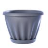 Горшок "Знатный" серый с поддоном d140 1 л. Артикул М301СЕР