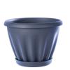 Горшок "Знатный" графит с поддоном d140 1 л, Артикул М301ГРАФ