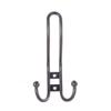 Крючок 220 двойной, большой, черный, металл, артикул 056418