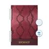 Блокнот спираль 120л А6 Кожа 2 