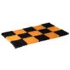 Коврик травка-Л 42х70 см черно-оранжевая