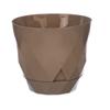 Горшок для цветов "Laurel" D145мм, 1,3л с поддоном (бежевый)