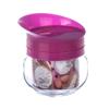 Банка для хранения стекл 0,35л ТО-82 с пласт крышкой-дозатором поворотным фуксия