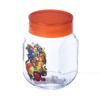 Банка для хранения стекл 0,65л с пласт крышкой мандарин серия "Витаминный заряд"