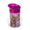 Банка для хранения стекл 0,9л ТО-82 с пласт крышкой-дозатором поворотным фуксия