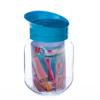 Банка для хранения стекл 0,9л ТО-82 с пласт крышкой-дозатором поворотным бирюза