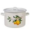 Кастрюля эмаль 4,5л (2), артикул  01-1615/4-Лимоны