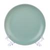 Тарелка плоская круглая d=17,5 см, цвет голубой матовый