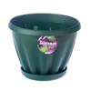 Горшок "Знатный" темно-зеленый c поддоном d140 1 л. Артикул М301ТЗ