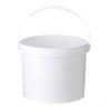 Ведро 10 л. с ручкой без крышки (белый) (крышка 533665)
