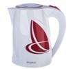 Чайник электрический Energy E-211 бело-красный 2200Вт, 1.8л, диск, пластик