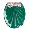 Крышка для унитаза РАКУШКА зеленая 