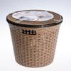 Корзина для белья с крышкой круглая 15 л  Артлайн 496
