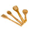 Лопатки для приготовления пищи бамбук 4шт в пакете  КН-12 DOMINA