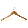 Вешалка-плечики деревянные, светлые, широкие, 45см